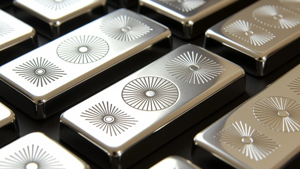Vintage Silver Art Bars from the 1970s